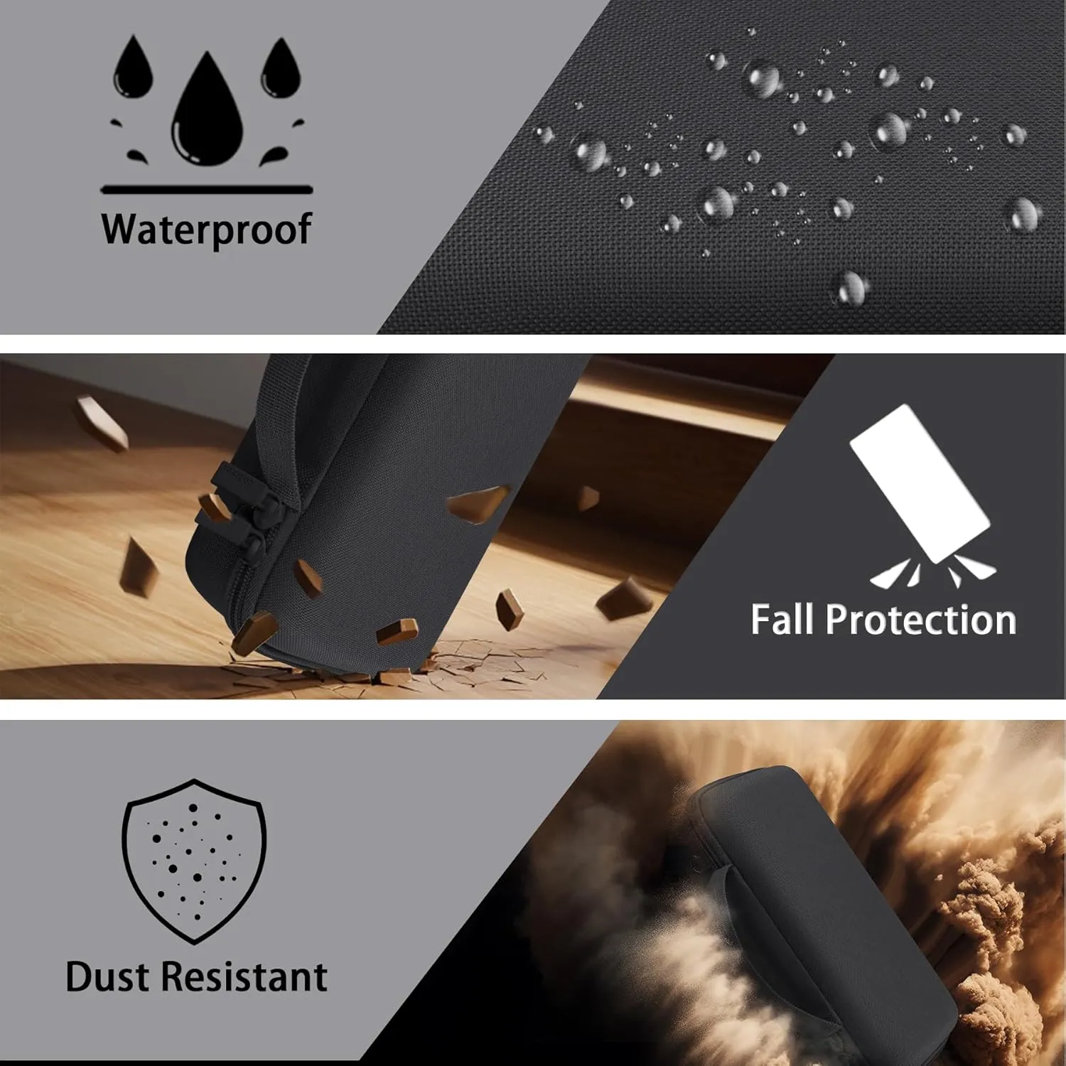 co2CREA Hard Travel Case Replacement for Bose New SoundLink Flex 2nd Gen/Bose SoundLink Flex Bluetooth Portable Speaker (Black Case)