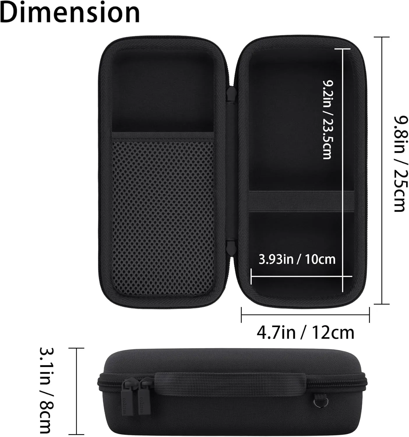 co2CREA Hard Travel Case Replacement for Bose New SoundLink Flex 2nd Gen/Bose SoundLink Flex Bluetooth Portable Speaker (Black Case)