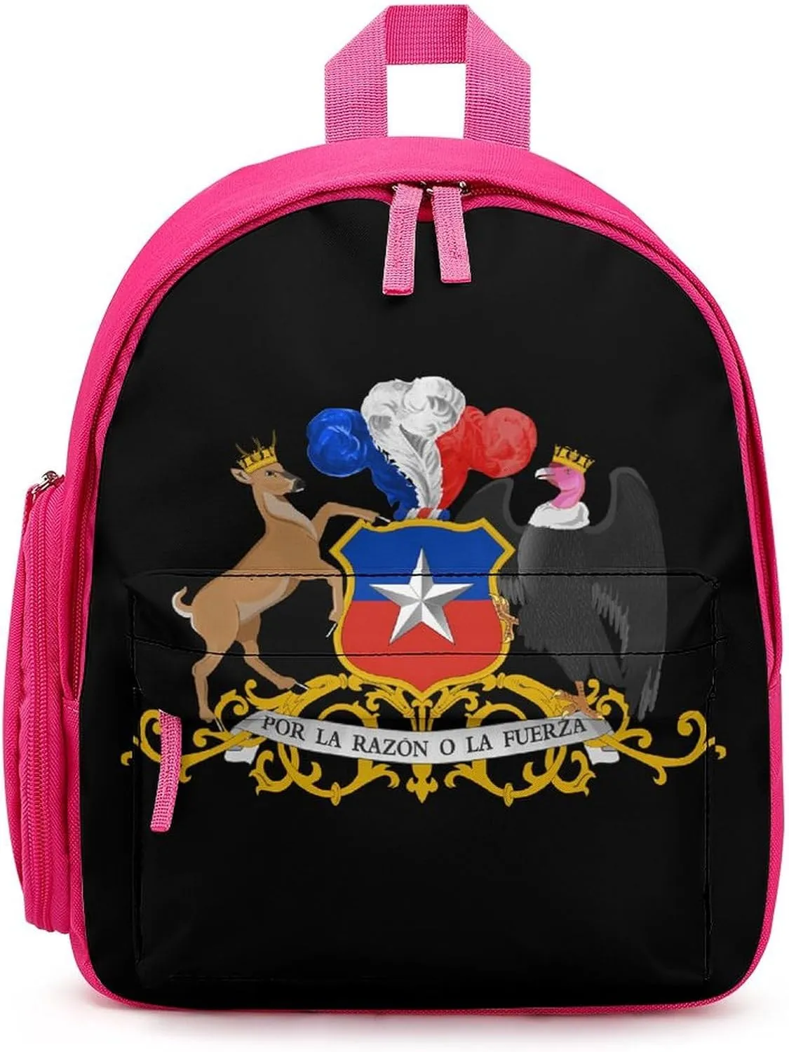 Coat of Arms of Chile Funny Travel Backpack Lightweight Shoulder Bag Casual Daypack for Daily Business for Women Men