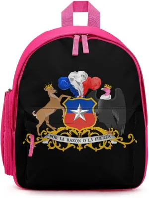 Coat of Arms of Chile Funny Travel Backpack Lightweight Shoulder Bag Casual Daypack for Daily Business for Women Men