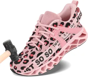 COKAFIL Steel Toe Shoes for Men Women Non Slip Work Safety Sneakers Construction Industrial Shoes Puncture Proof