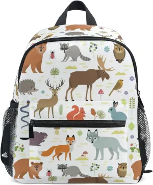 Collection Of Cute Animal Todder Backpack Lightweight Preschool Kindergarten Book Bag Practical and Durable Daycare Bag for Travel,Toys