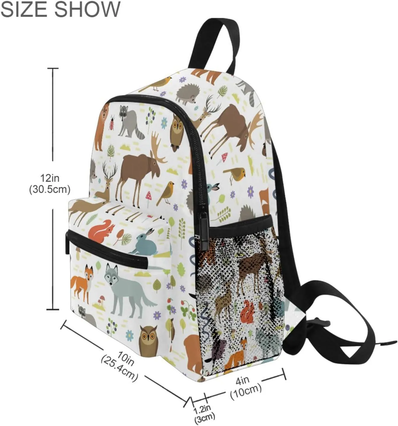 Collection Of Cute Animal Todder Backpack Lightweight Preschool Kindergarten Book Bag Practical and Durable Daycare Bag for Travel,Toys