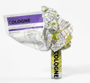 Cologne Crumpled City Map by Palomar (2012)