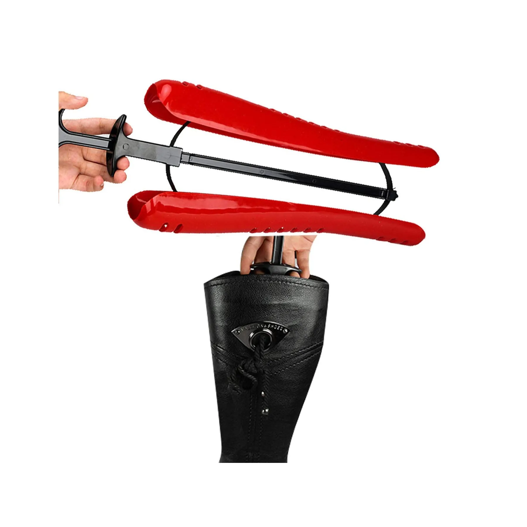 Coralpearl Boot Tree Shaft Shaper Holder- Reusable Support Form Insert Keeper Adjustable for Tall Boots