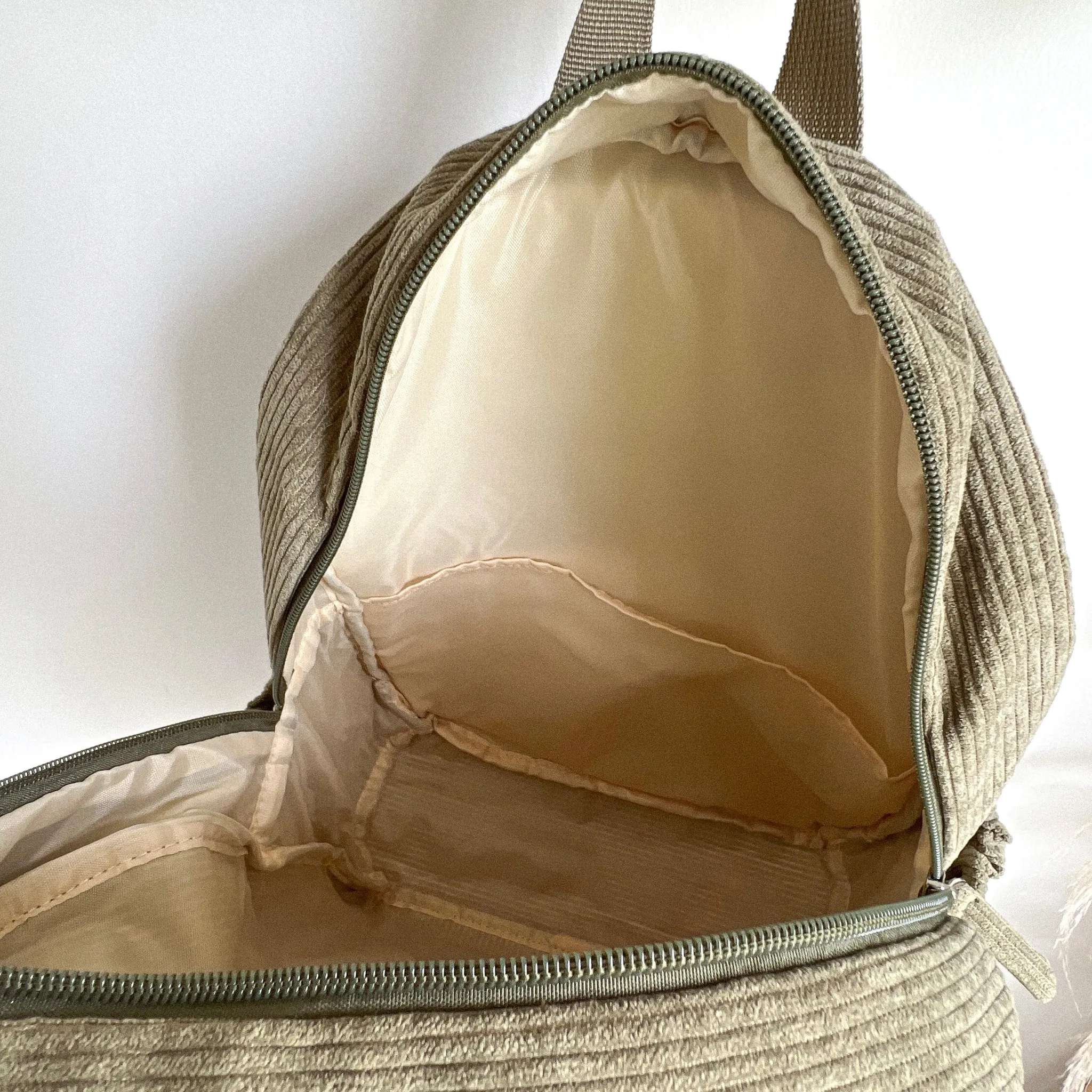 Corduroy Junior Backpack | Sand