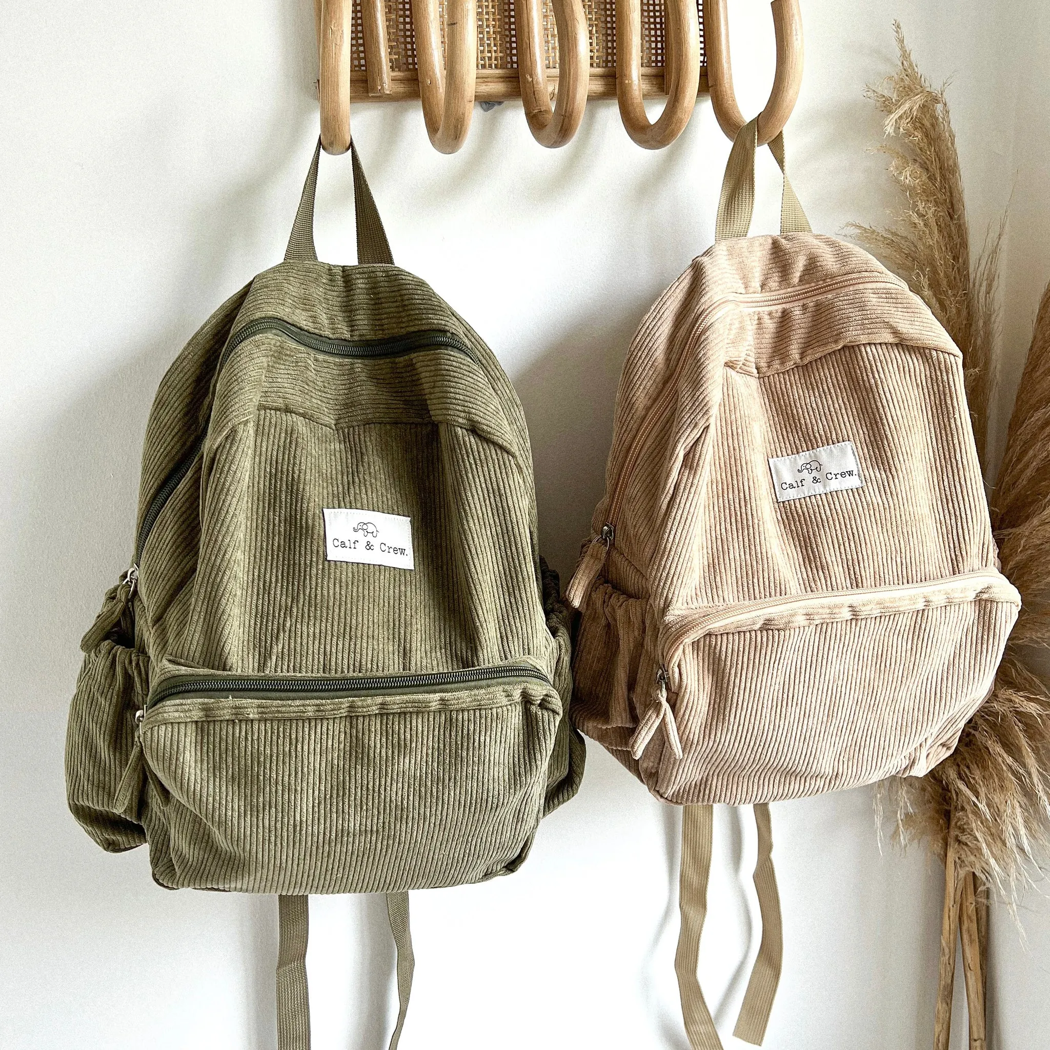 Corduroy Junior Backpack | Sand