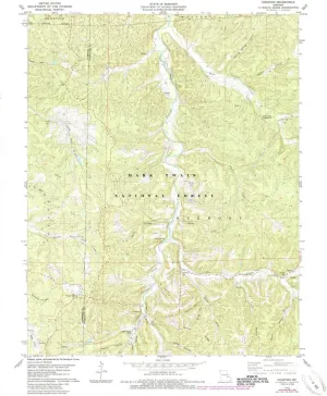 Courtois MO topo map, 1:24000 Scale, 7.5 X 7.5 Minute, Historical, 1978, Updated 1985, 26.8 x 21.9 in
