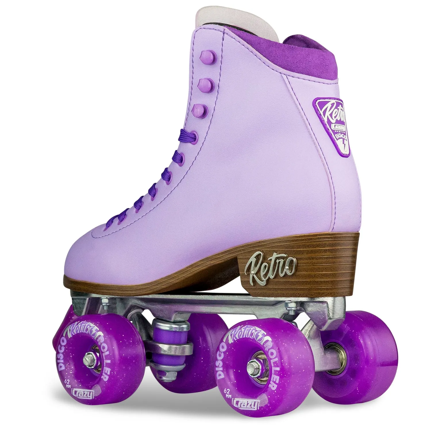 Crazy Skates Retro Roller Skates - Purple