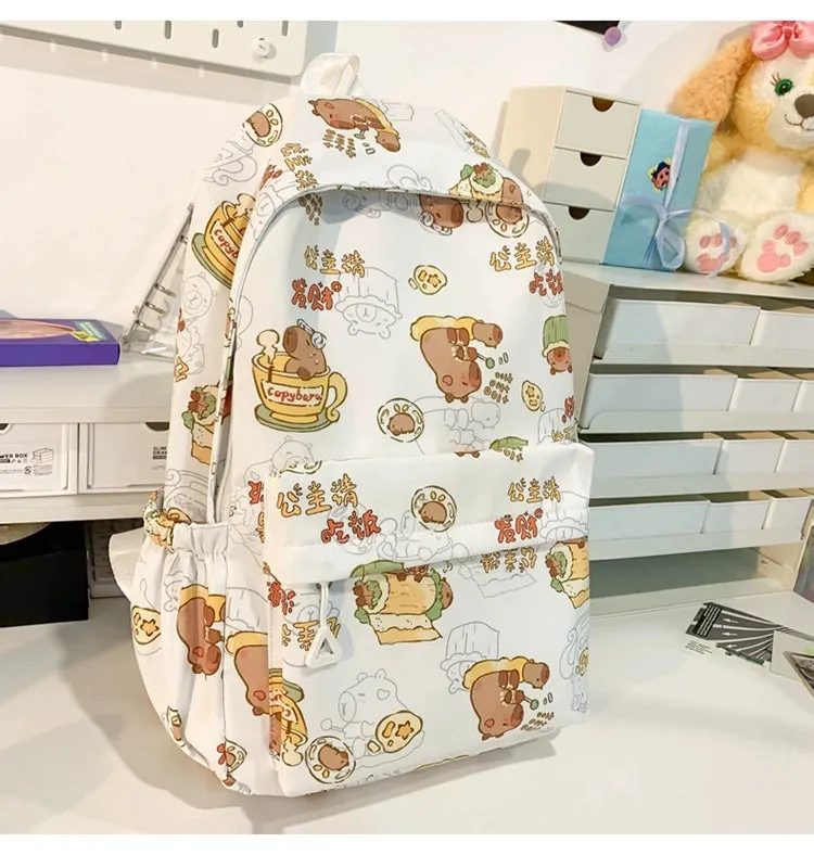 Cute Capibara Cartoon Backpack