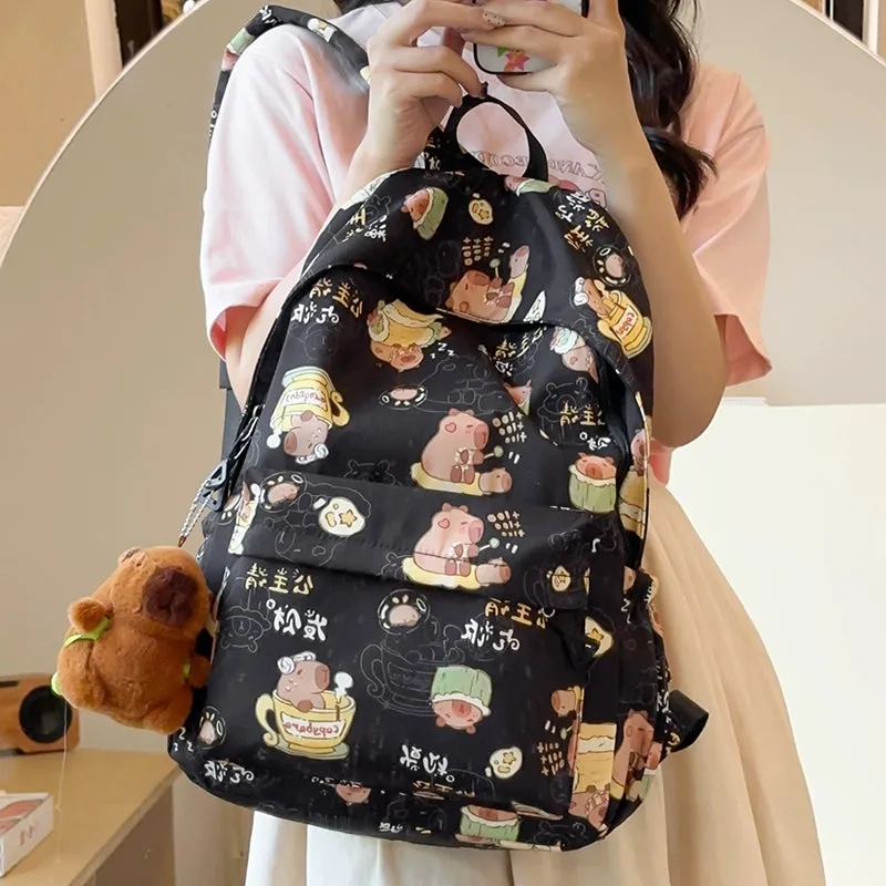 Cute Capibara Cartoon Backpack