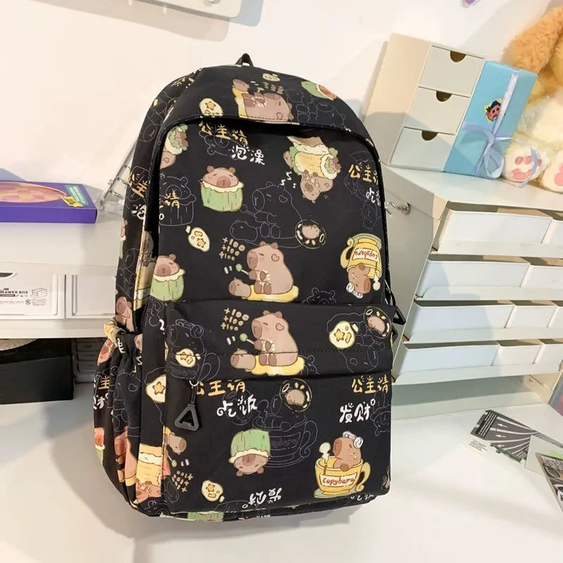 Cute Capibara Cartoon Backpack