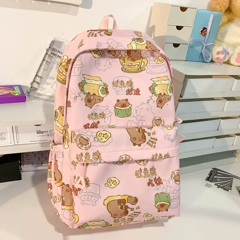 Cute Capibara Cartoon Backpack