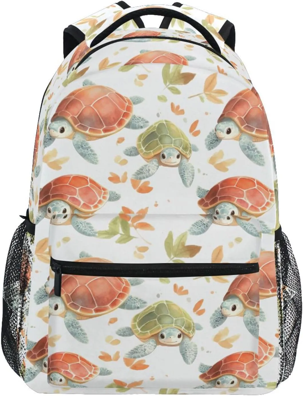 Cute Sea Turtle School Kids Backpack for Boys Girls Laptop Backpack Lightweight Travel Bag for Women Men