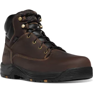 Danner Men's Caliper 6" Aluminum Toe Waterproof Work Boot - Brown - 19453