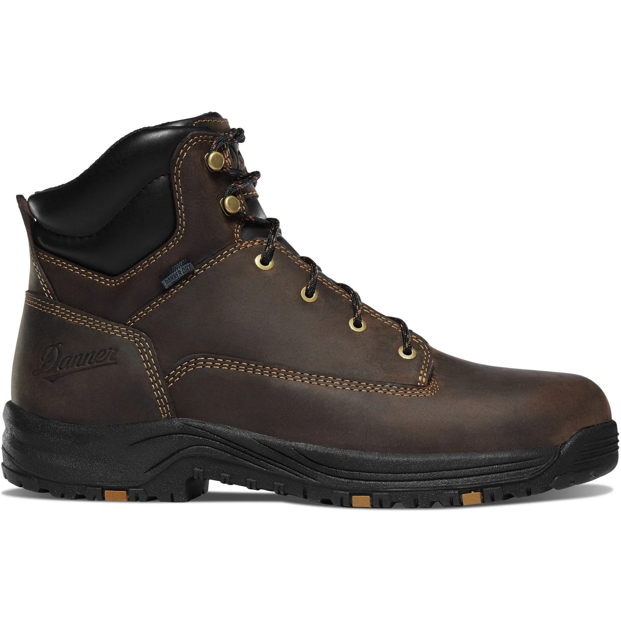 Danner Men's Caliper 6" Aluminum Toe Waterproof Work Boot - Brown - 19453