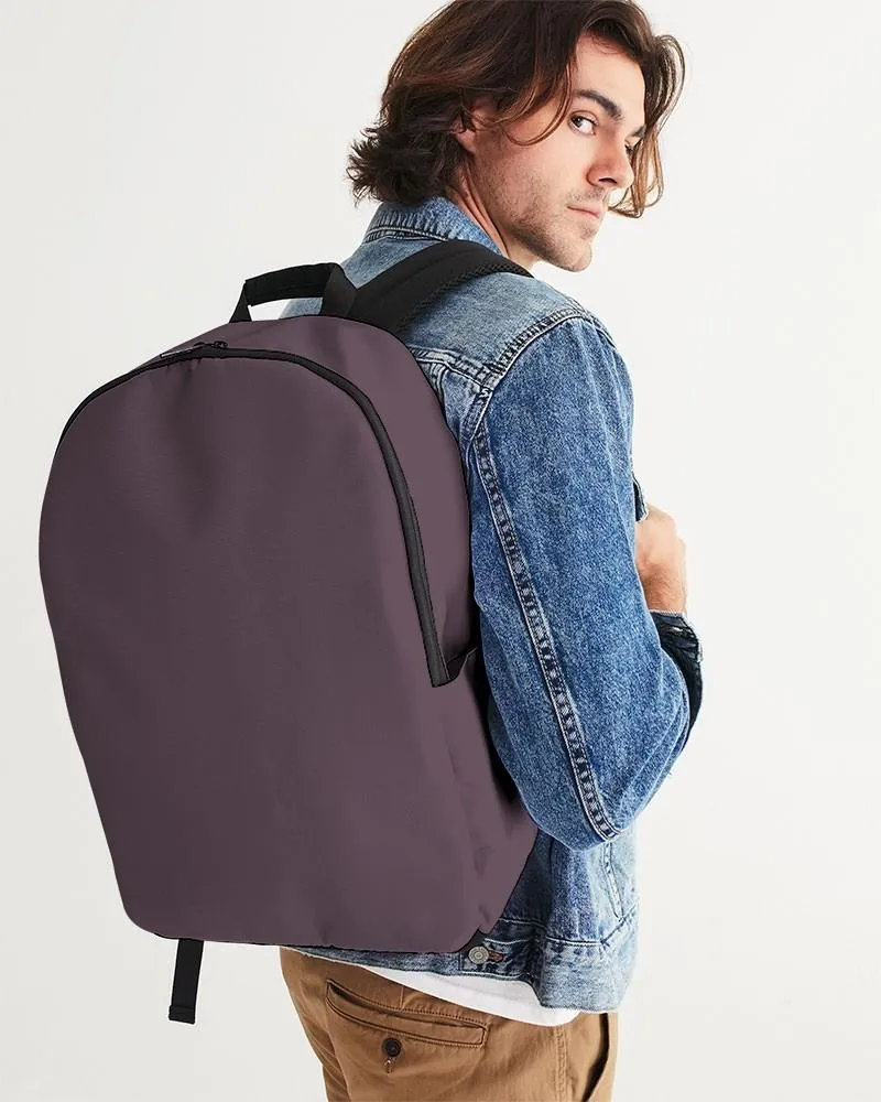 Dark Magenta Brown Waterproof Backpack | Dark Pale Pastel Magenta Brown | C0M30Y0K80