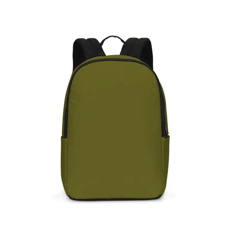 Dark Midtone Yellow Waterproof Backpack | C0M0Y80K80
