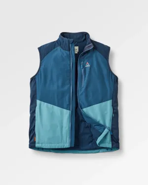 Daybreak Lightweight Recycled Thermore Insulated Tank Top - Rich Navy/Dark Denim/Arctic