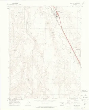 Deer Trail CO topo map, 1:24000 Scale, 7.5 X 7.5 Minute, Historical, 1969, Updated 1973, 27.2 x 22.1 in
