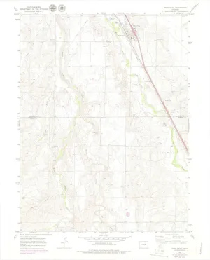 Deer Trail CO topo map, 1:24000 Scale, 7.5 X 7.5 Minute, Historical, 1969, Updated 1979, 27.2 x 22 in