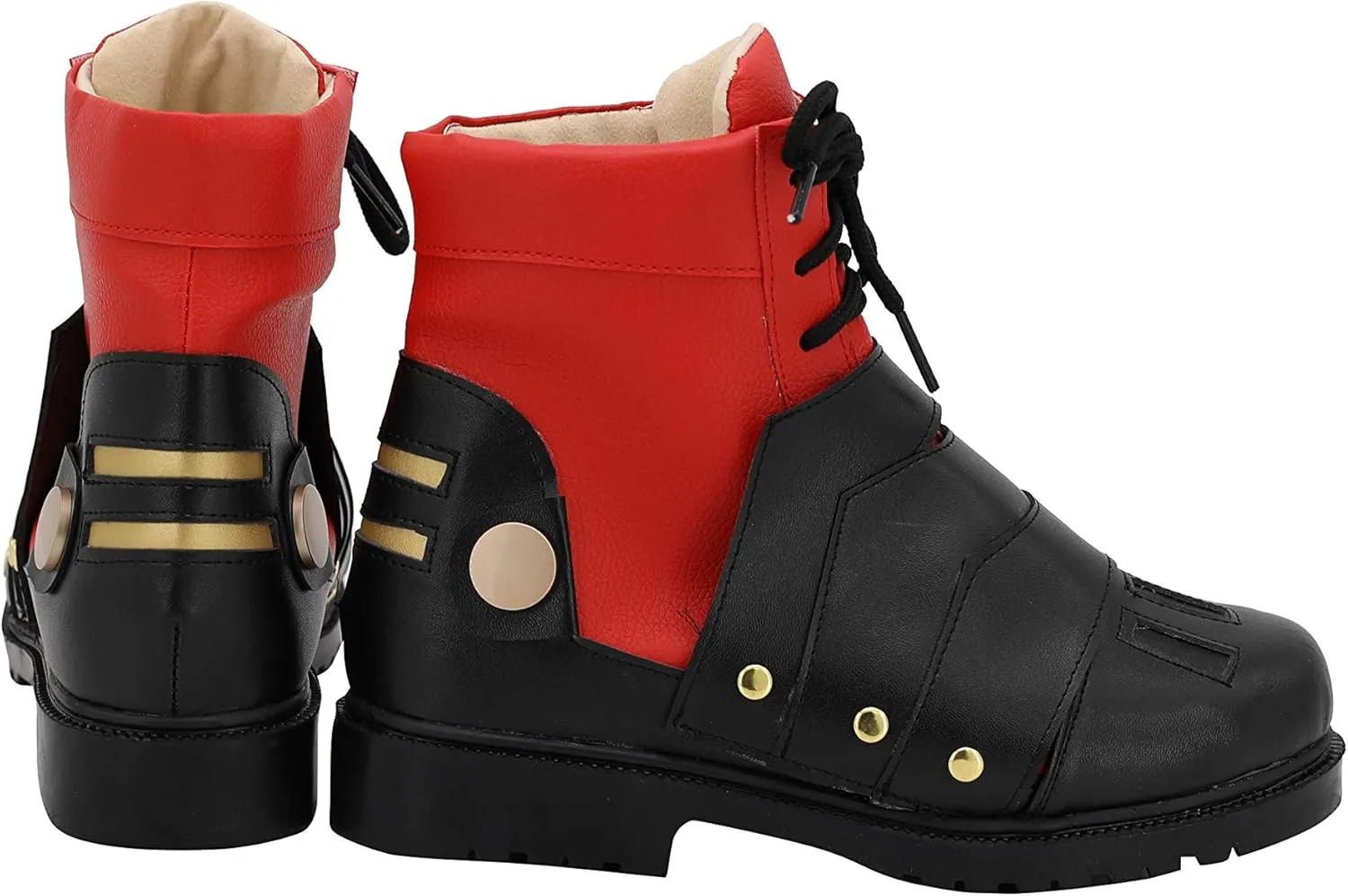 Deku Cosplay Shoes Fashion Black Red Boots for Halloween Carnival Party