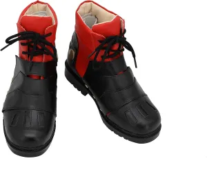 Deku Cosplay Shoes Fashion Black Red Boots for Halloween Carnival Party