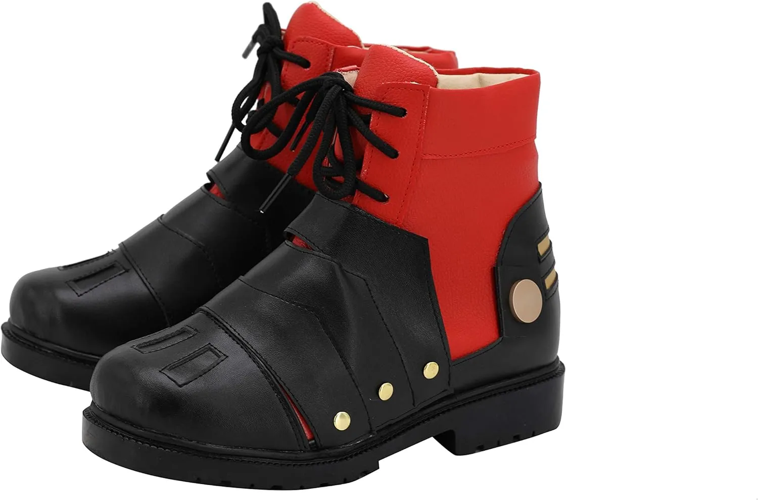 Deku Cosplay Shoes Fashion Black Red Boots for Halloween Carnival Party