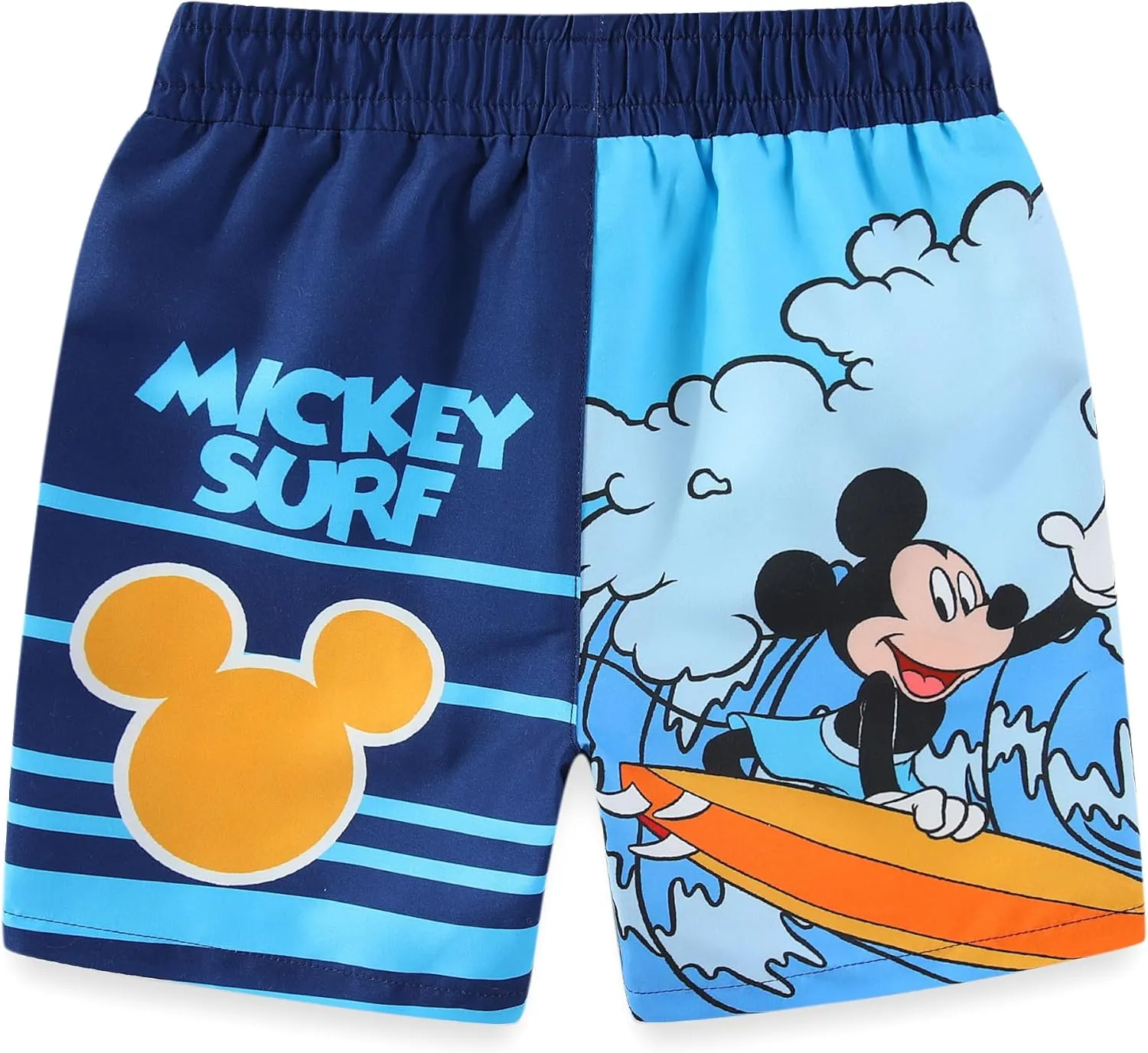 Disney Mickey Mouse Boys UPF 50  Rash Guard and Swim Trunks Swimsuit for Infant, Toddler, and Big Kids