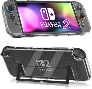 Dockable Clear Case for Nintendo Switch 2 (2025), FANPL Protective Cover for Switch 2 and Joy Con Controller - Strong and Durable, Not Easy to Fall Off
