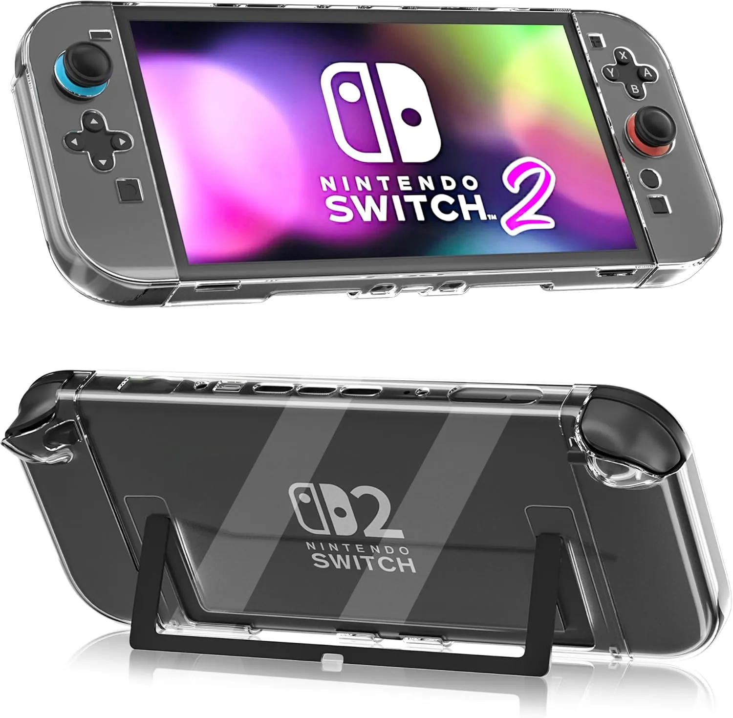 Dockable Clear Case for Nintendo Switch 2 (2025), FANPL Protective Cover for Switch 2 and Joy Con Controller - Strong and Durable, Not Easy to Fall Off