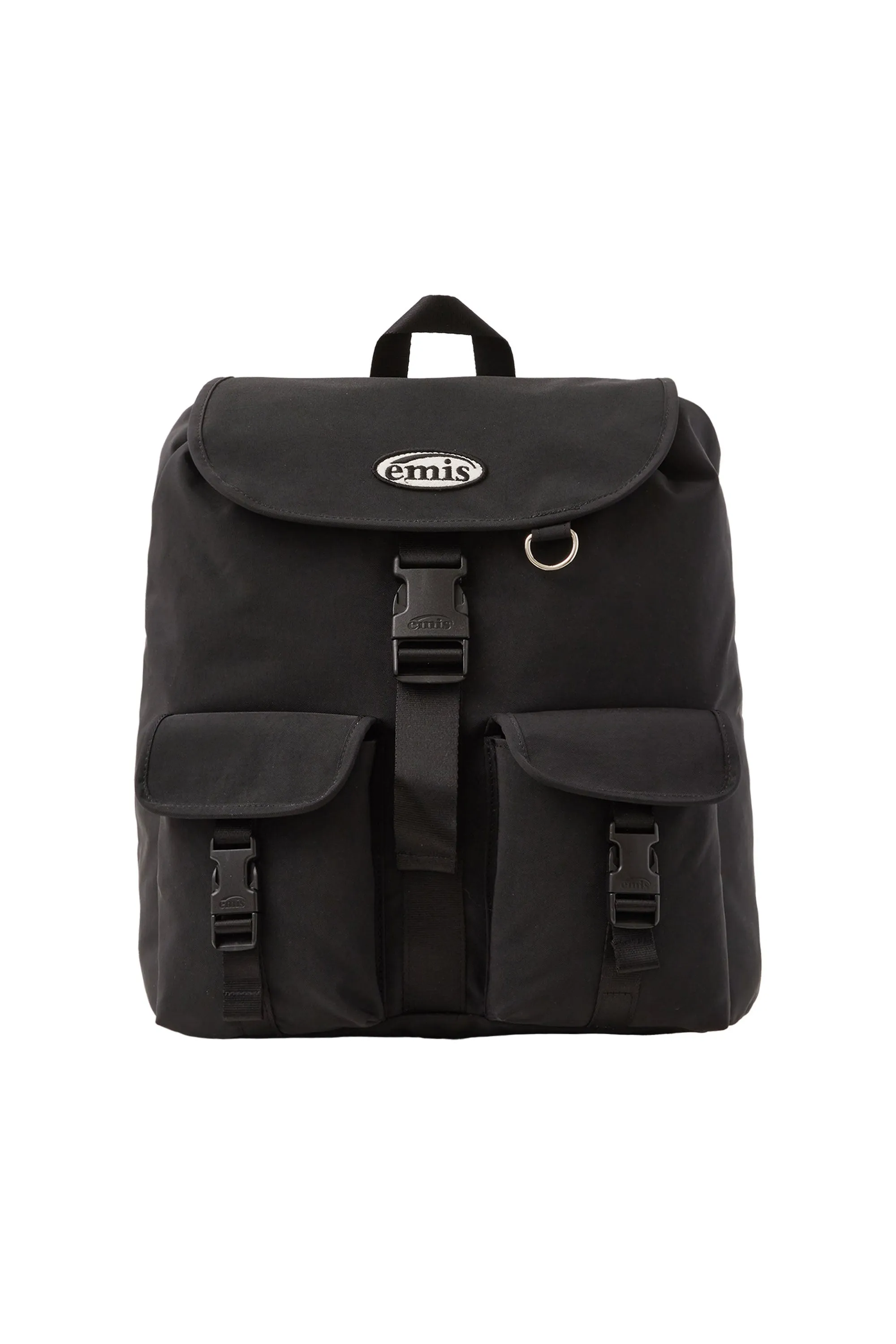 DOUBLE POCKET BACKPACK-BLACK
