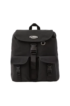 DOUBLE POCKET BACKPACK-BLACK