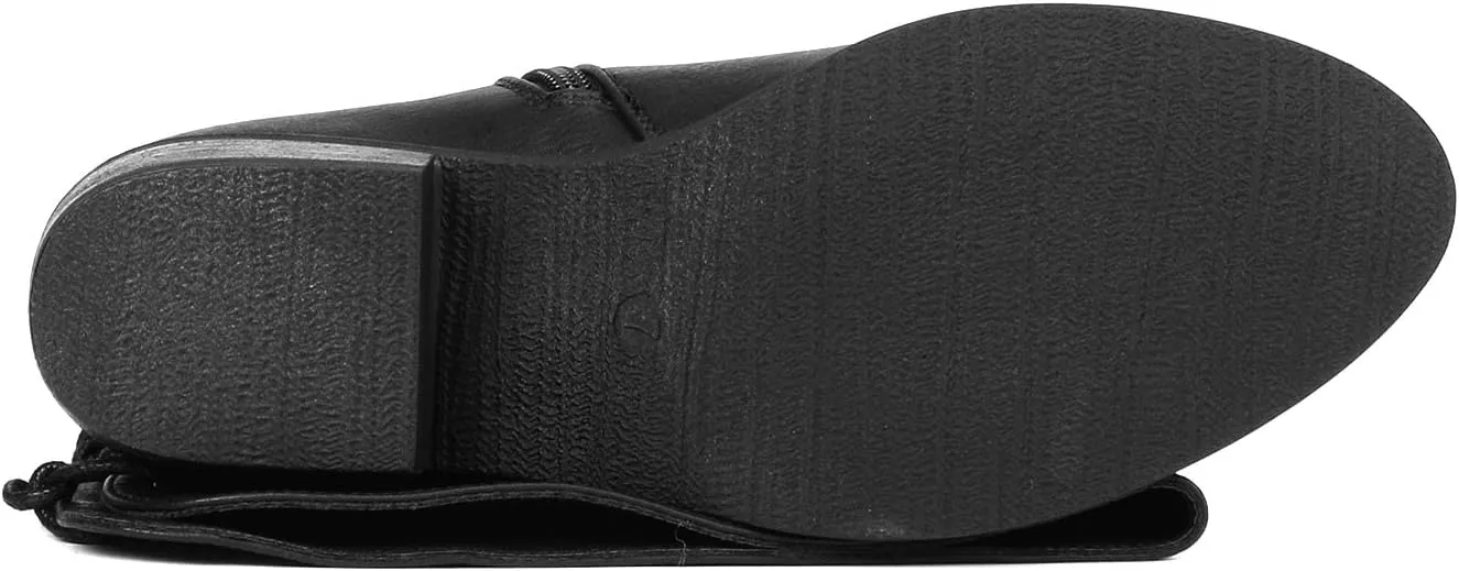 DREAM PAIRS Women's Over The Knee High Low Block Heel Riding Boots