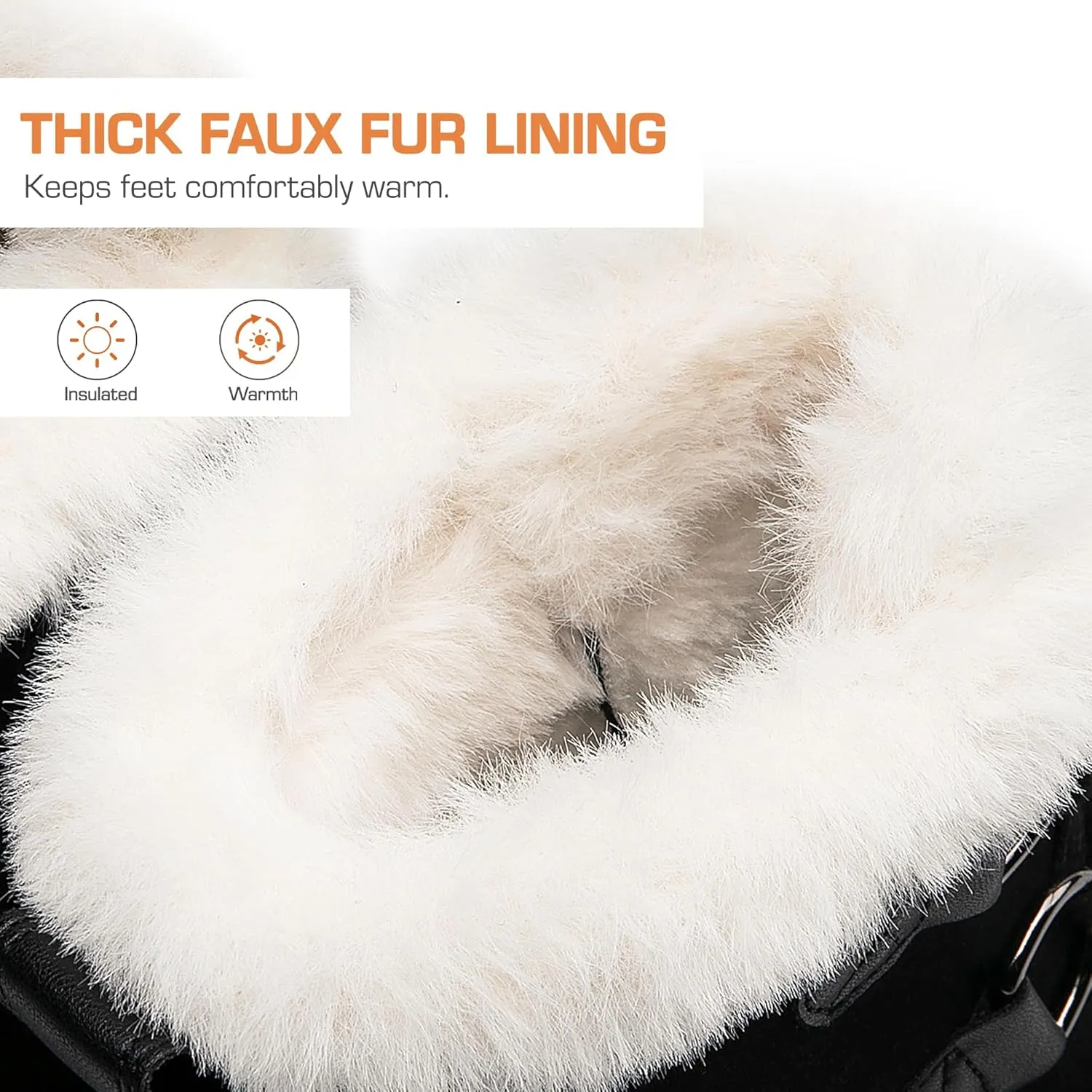 DREAM PAIRS Women's Snow Winter Boots Mid Calf Waterproof Warm Faux Fur Lined Lace Up Anti-slip Outdoor Duck Boots