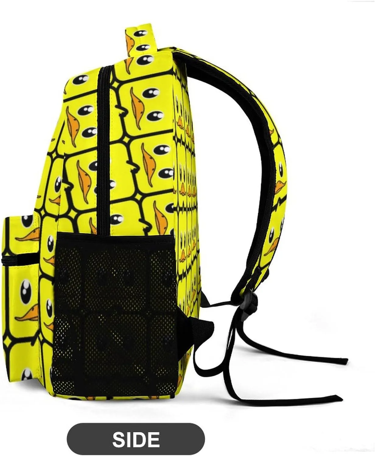 Duck Backpack for Kids Girls Boys School, 16 Inches Cute Duck Theme Bookbag, Adjustable, Large Capacity, Lightweight, Colorful Duck Backpack for School