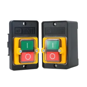 Durable Machine Drill Motor Waterproof Accessories Switch Industrial Push Button for Cutting ON/Off Electric Home for KAO-5M(KAO-5M)