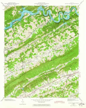 Dutch Valley TN topo map, 1:24000 Scale, 7.5 X 7.5 Minute, Historical, 1941, Updated 1965, 27.4 x 22 in
