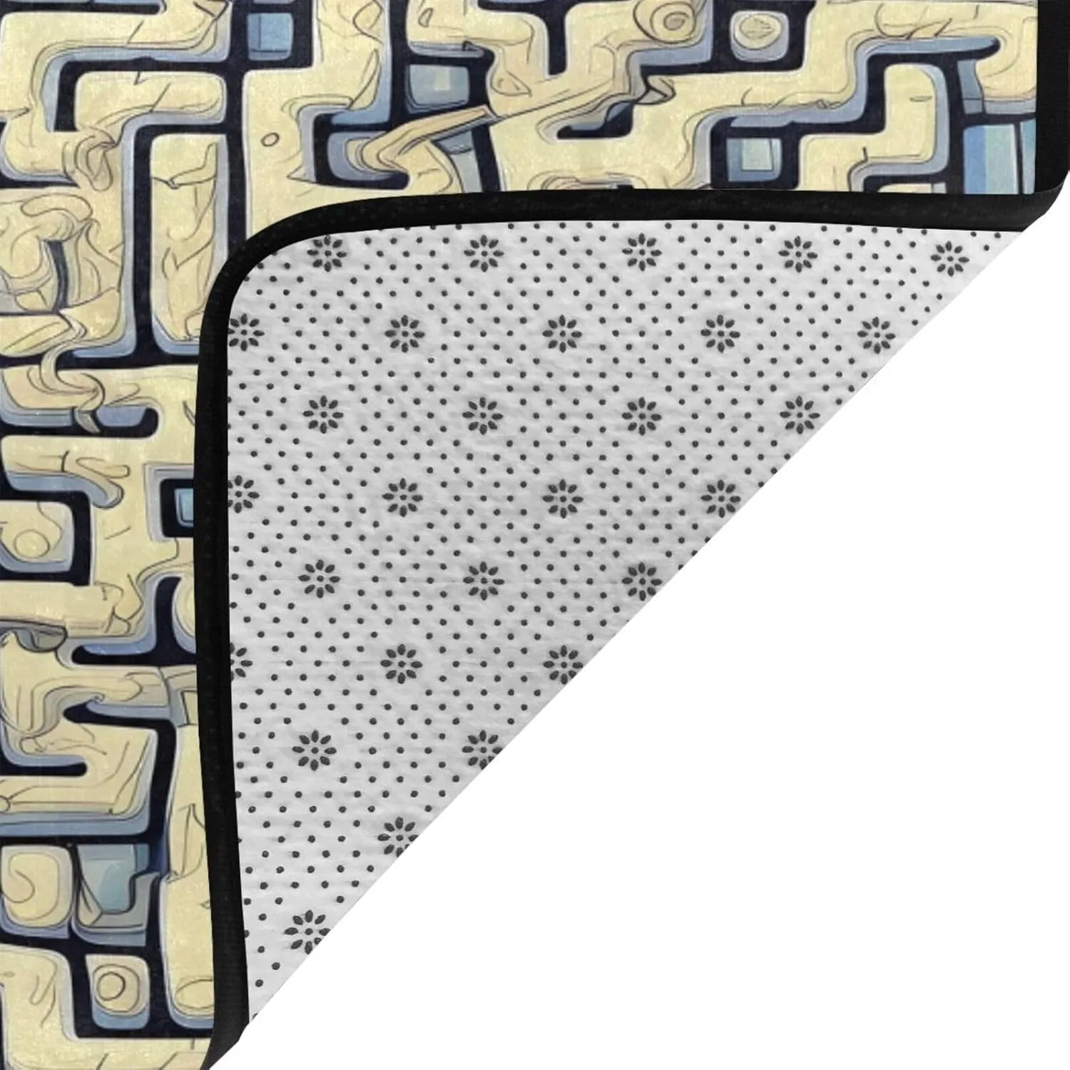 EkcoS Labyrinth Treasure Map Large Area Rugs for Living Room, Super Soft Fluffy Modern Bedroom Rug,Soft Plush Furry Bedside Rug,(63x48in)