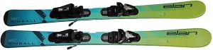 Elan Kids Pinball Team Skis with EL4.5 GW System Size Adjustable Bindings on Track 2024