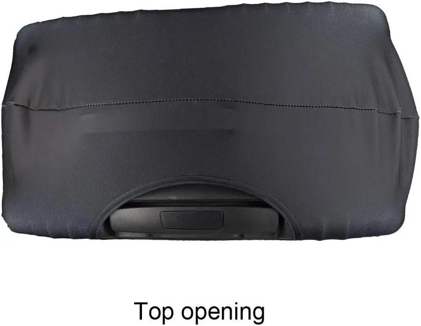Elastic Travel Luggage Cover Travel Suitcase Protective Cover for Trunk Case Apply to 19''-32'' Suitcase Cover (World Map, L)