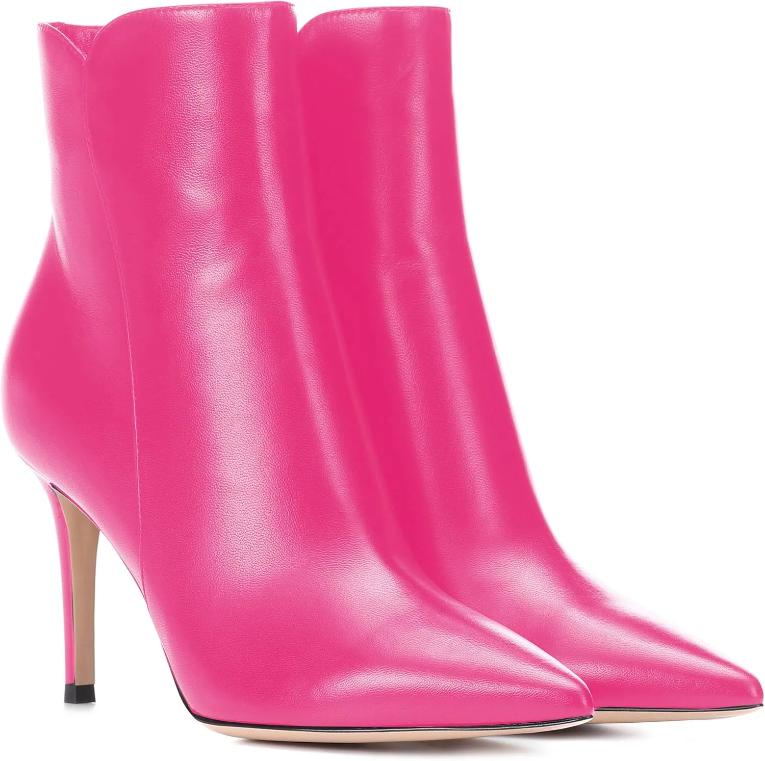 Eldof Women Mid High Heel Bootie | 8cm Pointy Toe Stilettos Ankle Boots | Women's Fashion Stiletto High Heel Ankle Boots