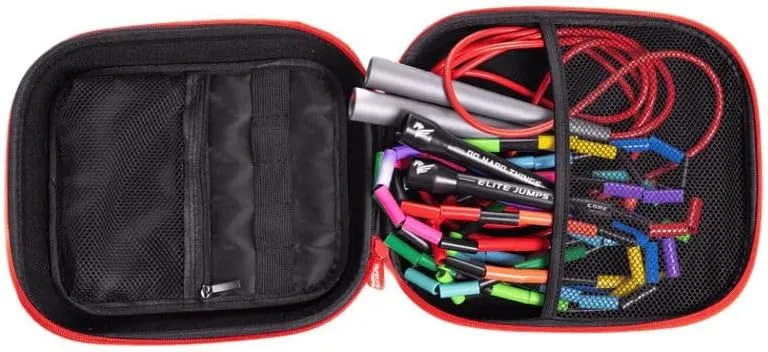 Elite Jumps - Jump Rope Carry Case - Fits All Elite Jumps Ropes & Other Small Items - Metal Clip - Moisture & Scratch-Resistant - Durable & Versatile - 7.87” x 6.3” x 2.75”