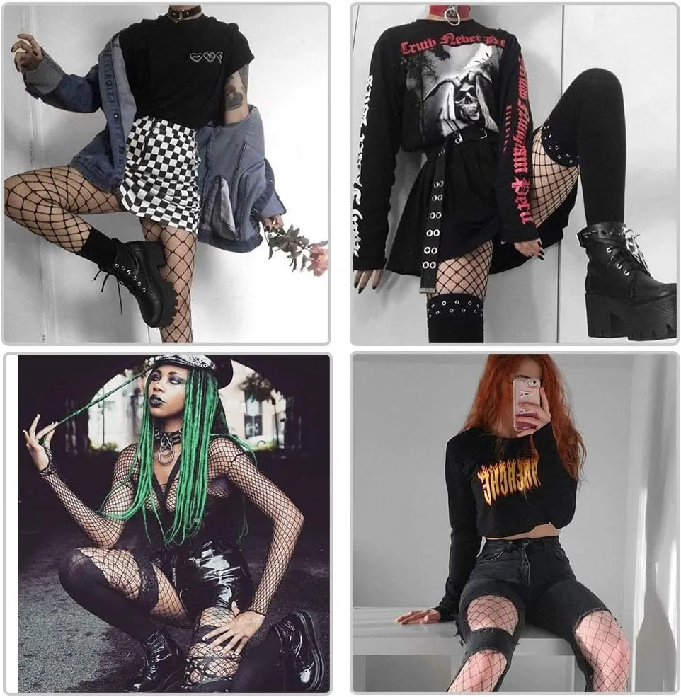 Erocalli Fashion Chain Goth Platform Boots for Women Lace up Chunky Heeled Studded Combat Motorcycle Ankle Booties