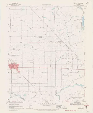 Escalon CA topo map, 1:24000 Scale, 7.5 X 7.5 Minute, Historical, 1968, Updated 1971, 27.2 x 22.3 in