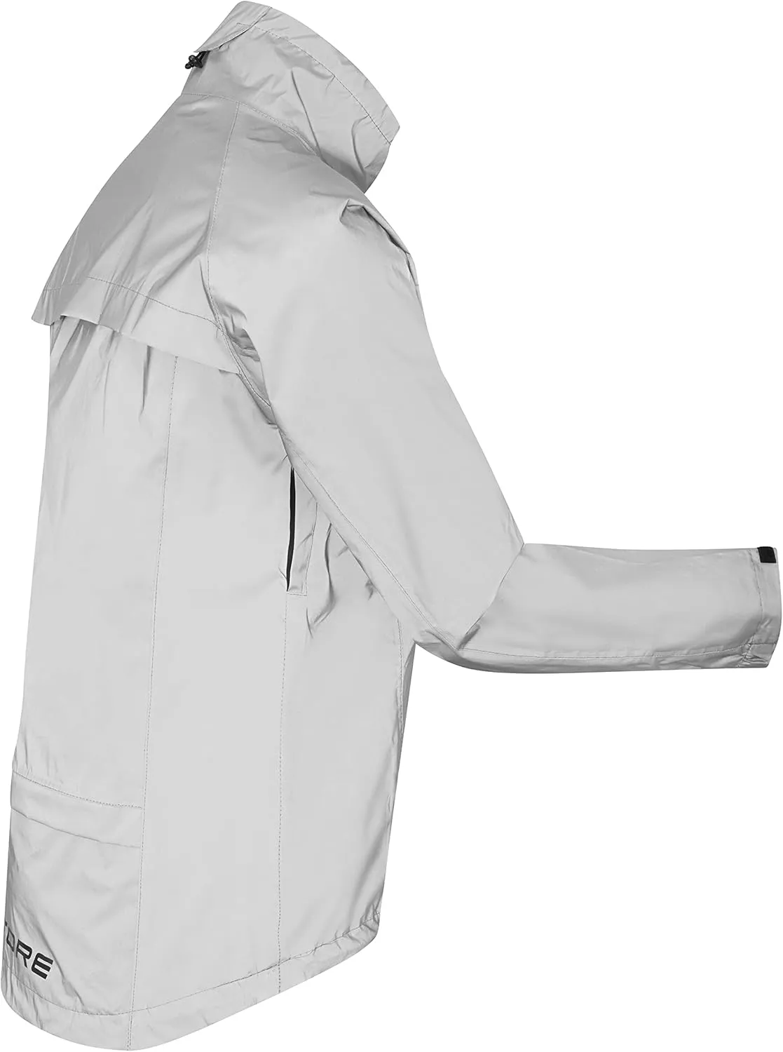 Ettore Ladies Cycling Jacket Waterproof Breathable High Visibility Reflective Silver - Night Glow