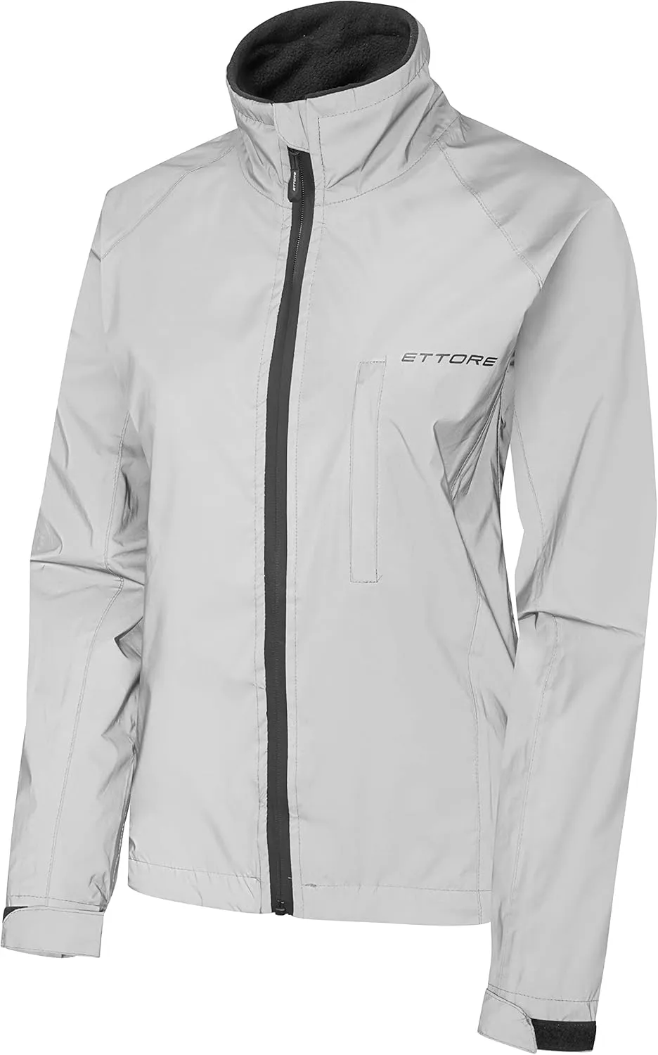 Ettore Ladies Cycling Jacket Waterproof Breathable High Visibility Reflective Silver - Night Glow