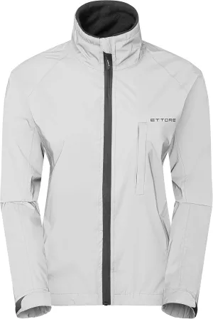 Ettore Ladies Cycling Jacket Waterproof Breathable High Visibility Reflective Silver - Night Glow