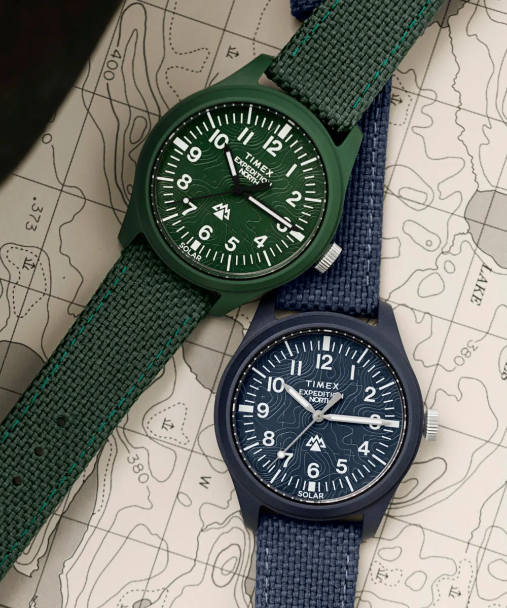 Expedition Traprock Solar 40mm Eco-friendly Strap Watch  
