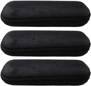 Eyekepper EVA Zip Case For Reading Glasses Black, 3 pcs